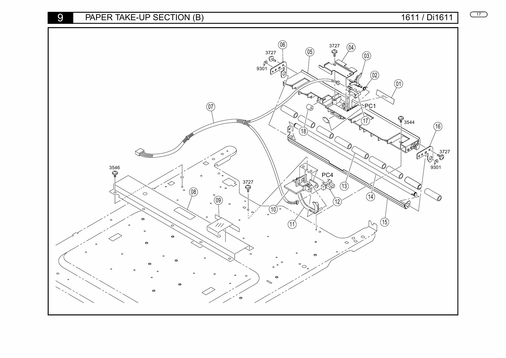 Konica-Minolta MINOLTA Di1611 1611 Parts Manual-4